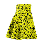 "Autumn Yellow" Skater A Line Skirt