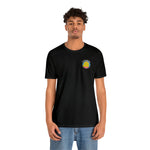 "Smiley Face"  Cotton Graphic  T-Shirt - Black