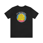 "Smiley Face"  Cotton Graphic  T-Shirt - Black