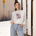 "Love Spells" Women's Cropped Fleece Pullover