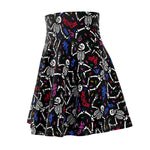 "Dancing Skeleton" Skater A-Line Skirt