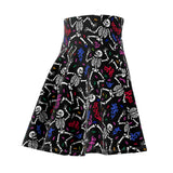 "Dancing Skeleton" Skater A-Line Skirt