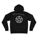 Wiccan Pentacle Unisex Black Fleece Hoodie