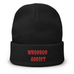 Gorro bordado "Whorror Addict"