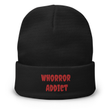 "Whorror Addict" Embroidered Beanie