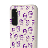 Funda biodegradable para teléfono "Purple Slime Skulls"