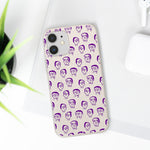 Funda biodegradable para teléfono "Purple Slime Skulls"