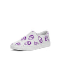 Slime Skull Pattern Women's Slip-On Canvas Shoe