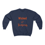 Sweat-shirt unisexe Crewneck, « ​​Wicked &amp; Famous »