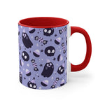 Spooky Ghost + Skulls, Halloween, Coffee Mug, Tea Cup, Accent Mug 11oz, 15oz, Gift for Her