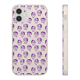 Étui de téléphone biodégradable « Purple Slime Skulls »