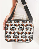 Bolso bandolera con calaveras de girasol 