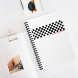 Checker Board Spiral Notebook - Ruled Line Pages