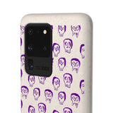 "Purple Slime Skulls" Biodegradable Phone  Case