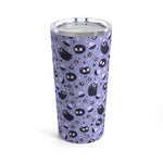 Mignon Spooky Halloween, Crâne + Fantôme, Gobelet taille voyage, Gobelet en acier inoxydable 20oz, Cadeau pour lui, Cadeau pour elle