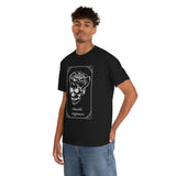 SKULL + ROSE DELECTABLE NIGHTMARES T-SHIRT - BLACK