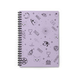 Cuaderno espiral oculto - Línea reglada (lila)