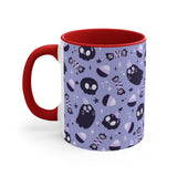 Spooky Ghost + Skulls, Halloween, Coffee Mug, Tea Cup, Accent Mug 11oz, 15oz, Gift for Her