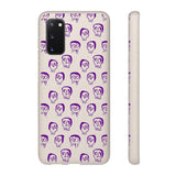 "Purple Slime Skulls" Biodegradable Phone  Case