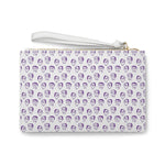 Vegan Leather Clutch Bag in Purple Slime