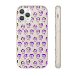 "Purple Slime Skulls" Biodegradable Phone  Case