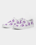 Slime Skull Pattern Women's Slip-On Canvas Shoe