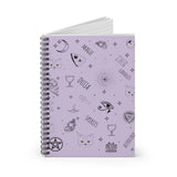 Cuaderno espiral oculto - Línea reglada (lila)