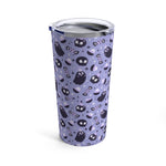 Mignon Spooky Halloween, Crâne + Fantôme, Gobelet taille voyage, Gobelet en acier inoxydable 20oz, Cadeau pour lui, Cadeau pour elle