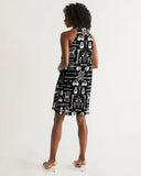 Skeleton pattern Women's Halter Dress