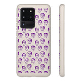 Funda biodegradable para teléfono "Purple Slime Skulls"