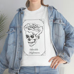 SKULL + ROSE DELECTABLE NIGHTMARES T-SHIRT - White