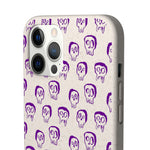 Étui de téléphone biodégradable « Purple Slime Skulls »