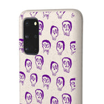 Étui de téléphone biodégradable « Purple Slime Skulls »