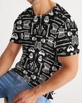 T-shirt pour hommes à motif squelette 