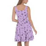 Occult Purple Skater Dress