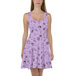 Vestido skater morado oculto