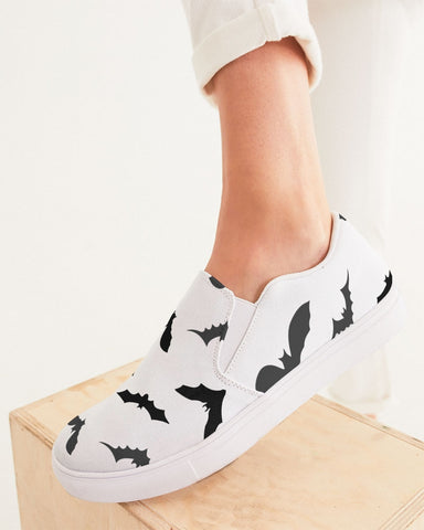 "Bats" Women's Slip-On Canvas Shoe