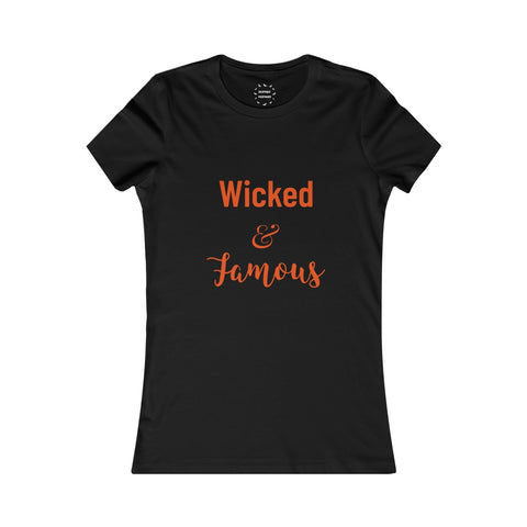 Camiseta de algodón "Wicked &amp; Famous"