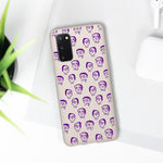 "Purple Slime Skulls" Biodegradable Phone  Case