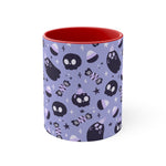 Spooky Ghost + Skulls, Halloween, Tasse à café, Tasse à thé, Tasse Accent 11oz, 15oz, Cadeau pour elle