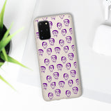 Étui de téléphone biodégradable « Purple Slime Skulls »