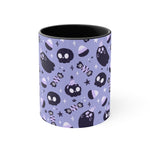 Spooky Ghost + Skulls, Halloween, Coffee Mug, Tea Cup, Accent Mug 11oz, 15oz, Gift for Her