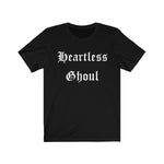 "Heartless Ghoul" Cotton T-shirt - Black