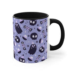 Fantasma espeluznante + Calaveras, Halloween, Taza de café, Taza de té, Taza de acento 11oz, 15oz, Regalo para ella