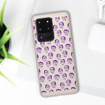 "Purple Slime Skulls" Biodegradable Phone  Case