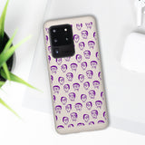 Funda biodegradable para teléfono "Purple Slime Skulls"