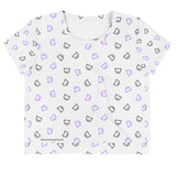 T-shirt court Cat Patten AOP pour femmes