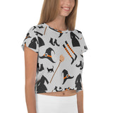 Women's Witchy LIfe AOP Crop Tee