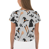 Women's Witchy LIfe AOP Crop Tee