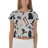 Women's Witchy LIfe AOP Crop Tee